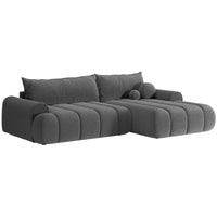 Kampinė sofa-lova ELIN, pilka, dešinė