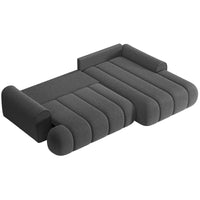 Kampinė sofa-lova ELIN, pilka, dešinė