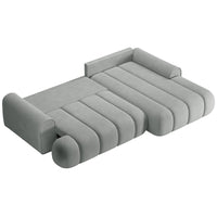 Kampinė sofa-lova ELIN, pilka, dešinė