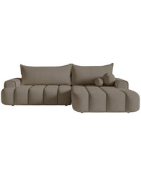 Kampinė sofa-lova DANDELINO, tamsiai smėlinė, dešinė