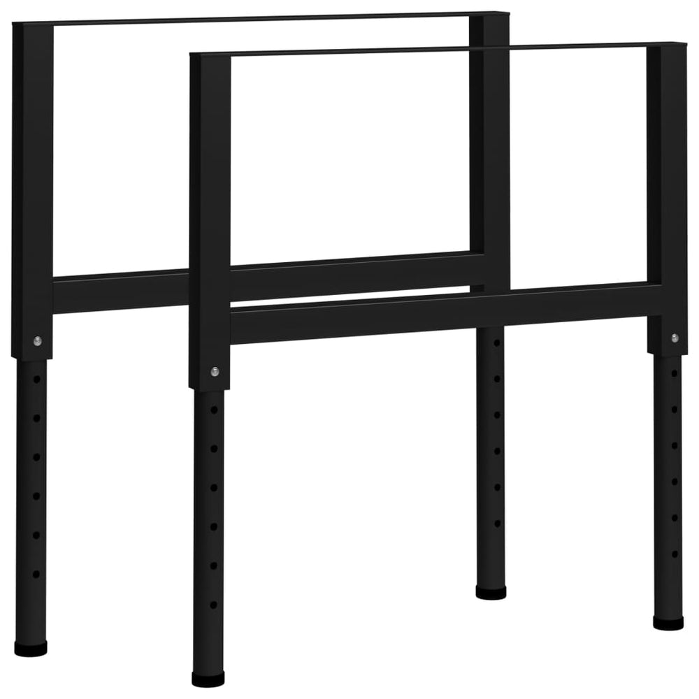 Darbastalio rėmai, 2vnt., juodi, 85x(69 - 95,5)cm, metalas - Namų Idėja