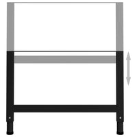 Darbastalio rėmai, 2vnt., juodi, 85x(69 - 95,5)cm, metalas - Namų Idėja