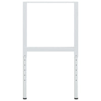 Darbastalio rėmai, 2vnt., pilki, 55x(69 - 95,5)cm, metalas - Namų Idėja