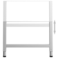 Darbastalio rėmai, 2vnt., pilki, 85x(69 - 95,5)cm, metalas - Namų Idėja