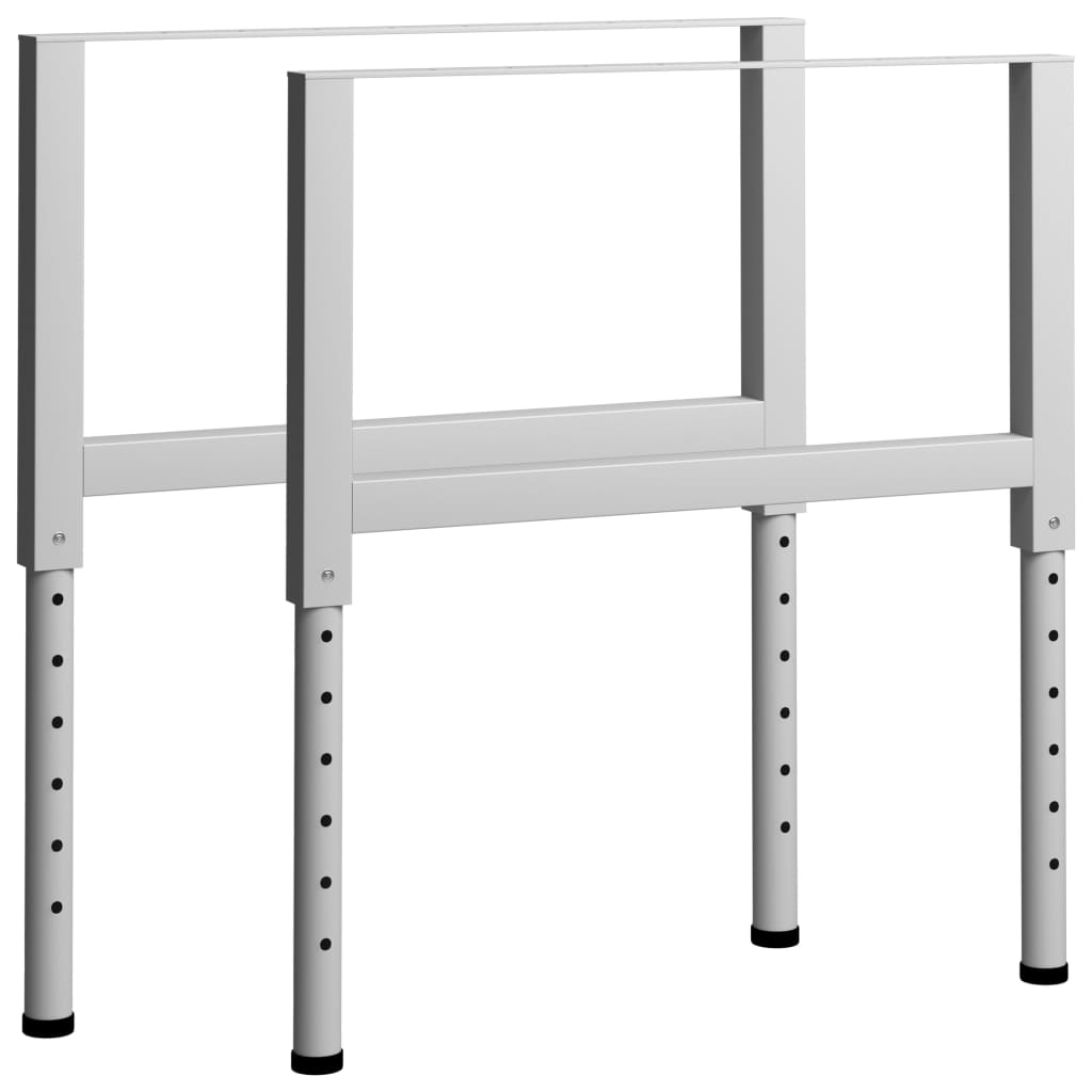 Darbastalio rėmai, 2vnt., pilki, 85x(69 - 95,5)cm, metalas - Namų Idėja