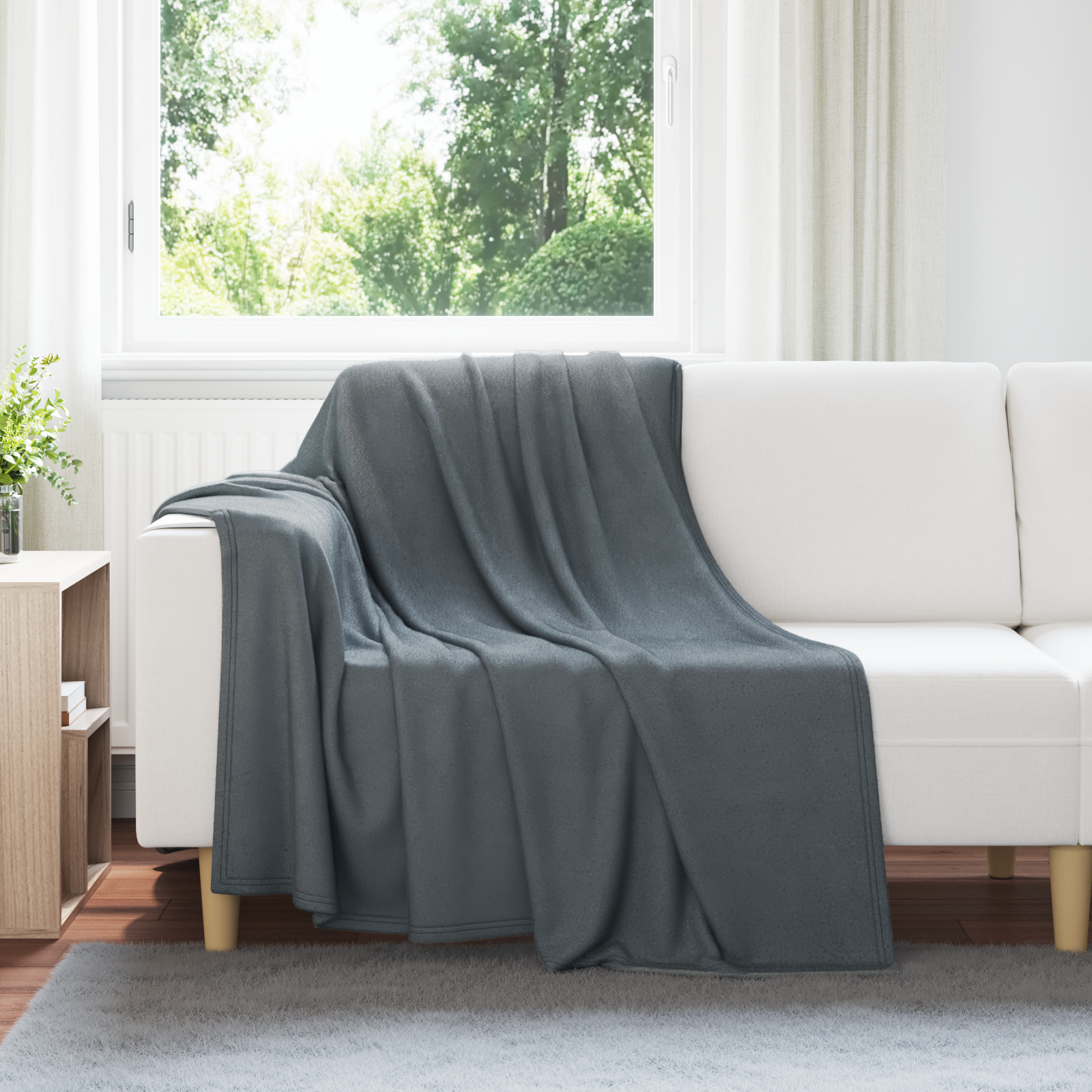 Mesti antklodės 6 pcs Tamsiai pilka 200 x 150 cm Flysas