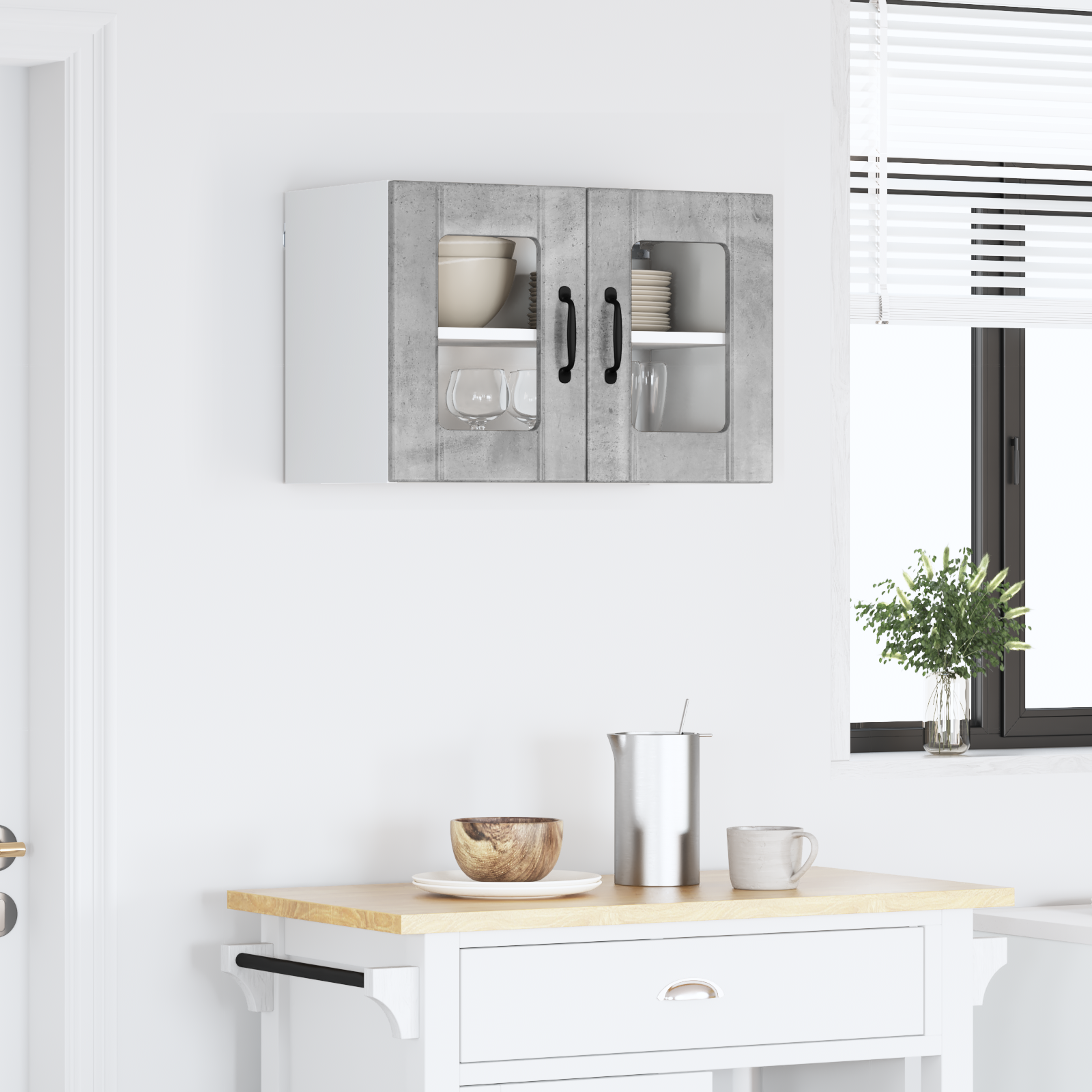 Virtuvės spintelė Betono pilka 60 x 31 x 40 cm Apdirbta mediena