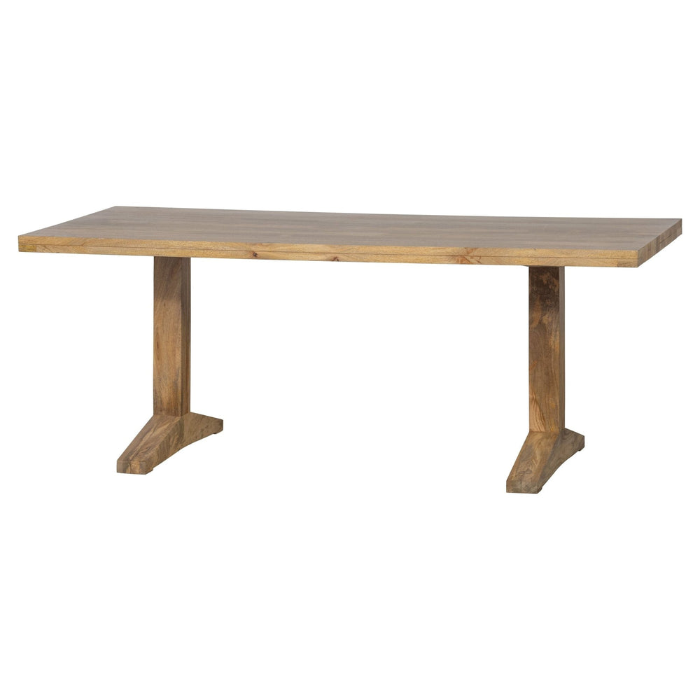 "DECK" valgomojo stalas, natūrali spalva, mango mediena, 200x90 cm - Namų Idėja