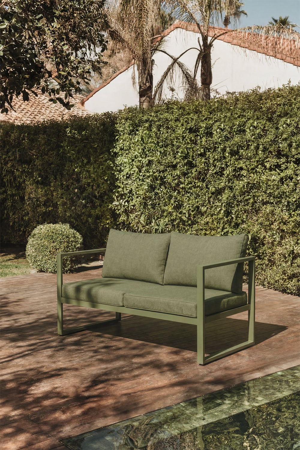Sofa ALCANTO, dvivietė, alyvuogių žalia