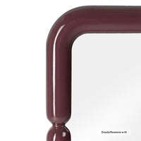 Veidrodis CALIMA 90x90 cm, burgundas/ruda
