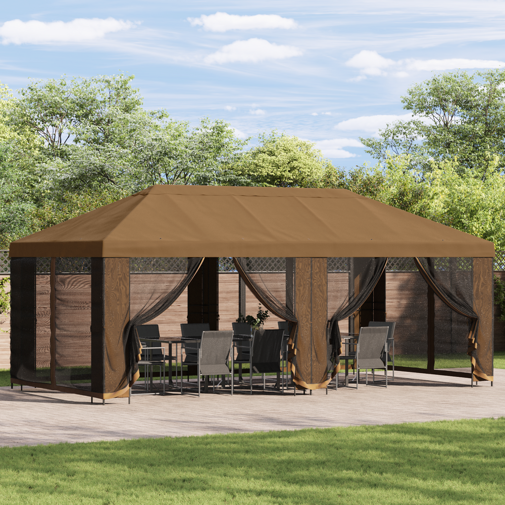 Paviljonas su šoninėmis sienelėmis 6 x 3 m Smėlio