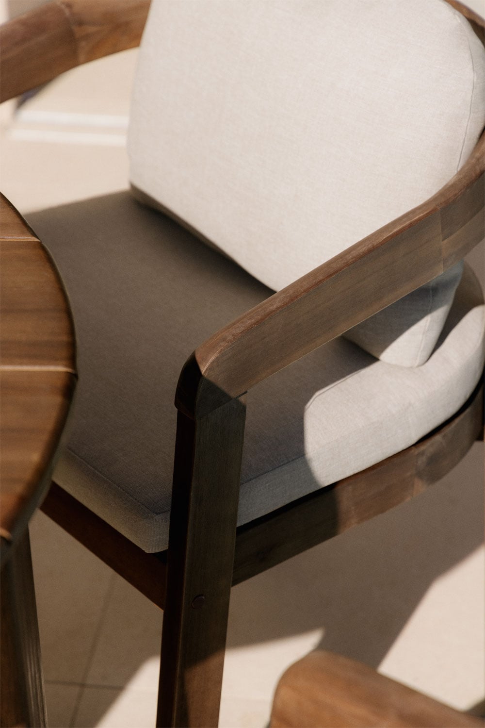 Outdoor chair ULENO, acacia wood, dark acacia