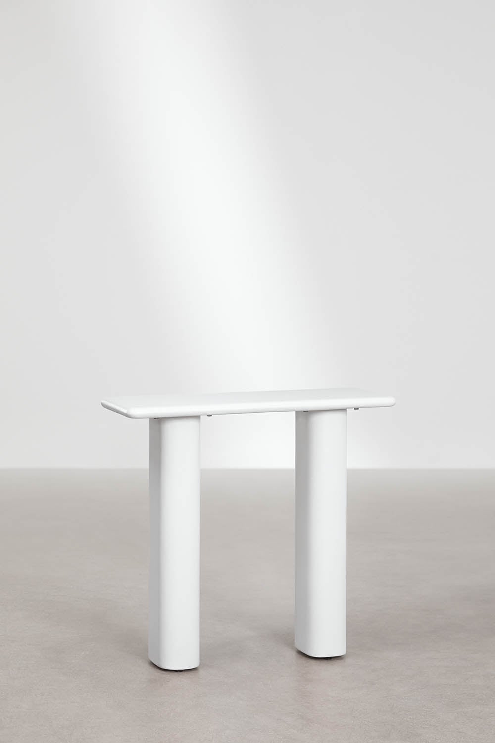 Outdoor console TIENA, cement, white