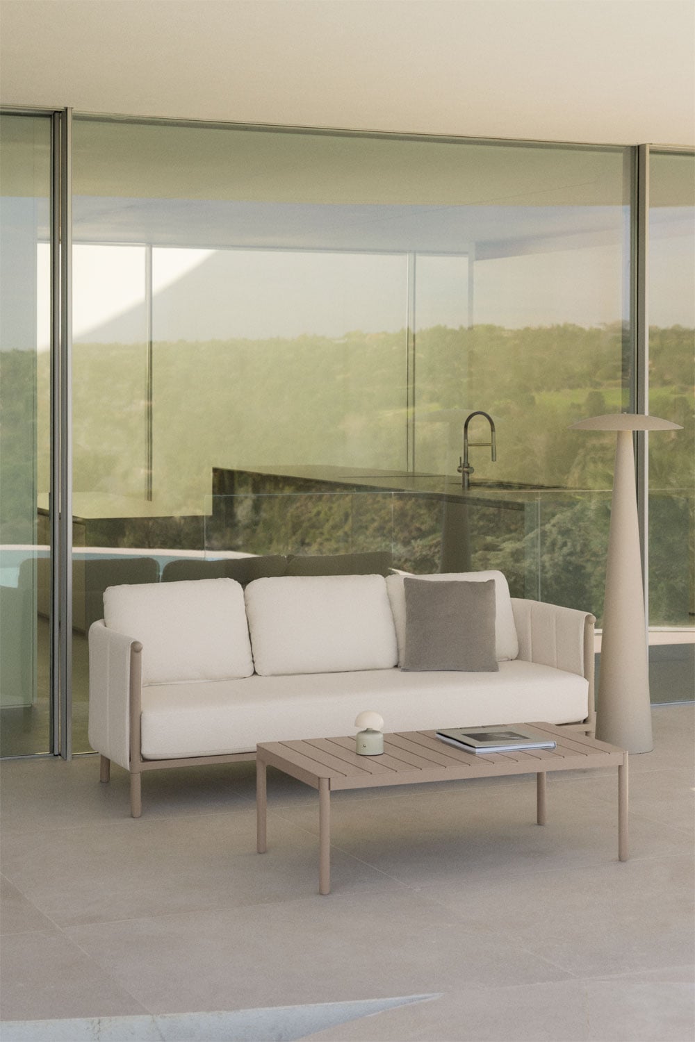 Outdoor lounge set DUNA, cream
