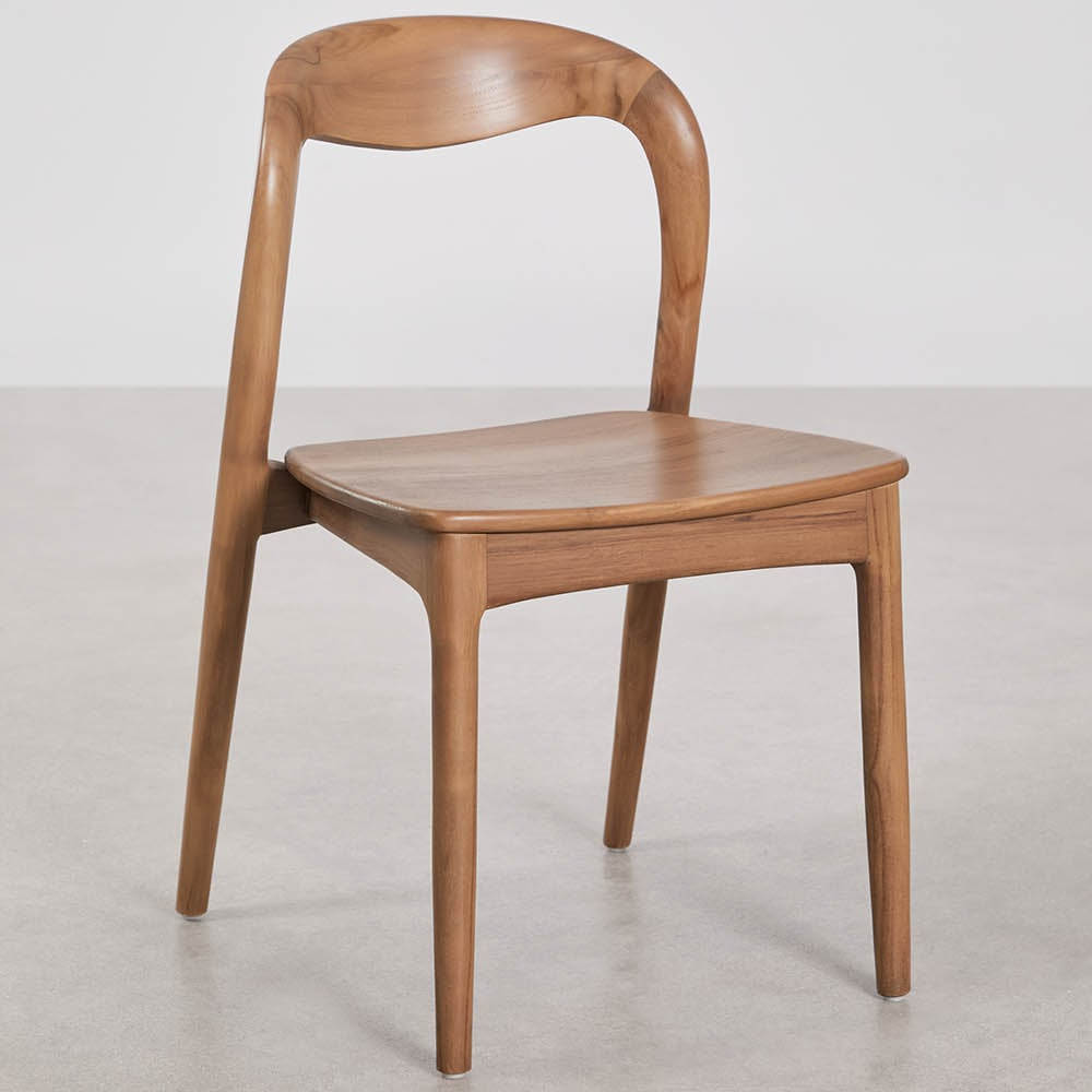 Outdoor chair VARMUS, teak, natural
