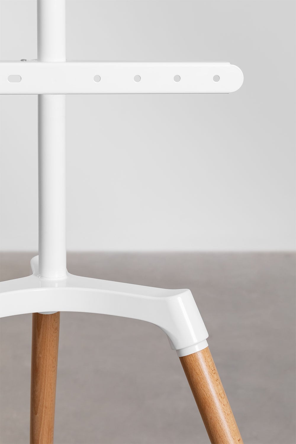 TV stand KATEA, steel and beech