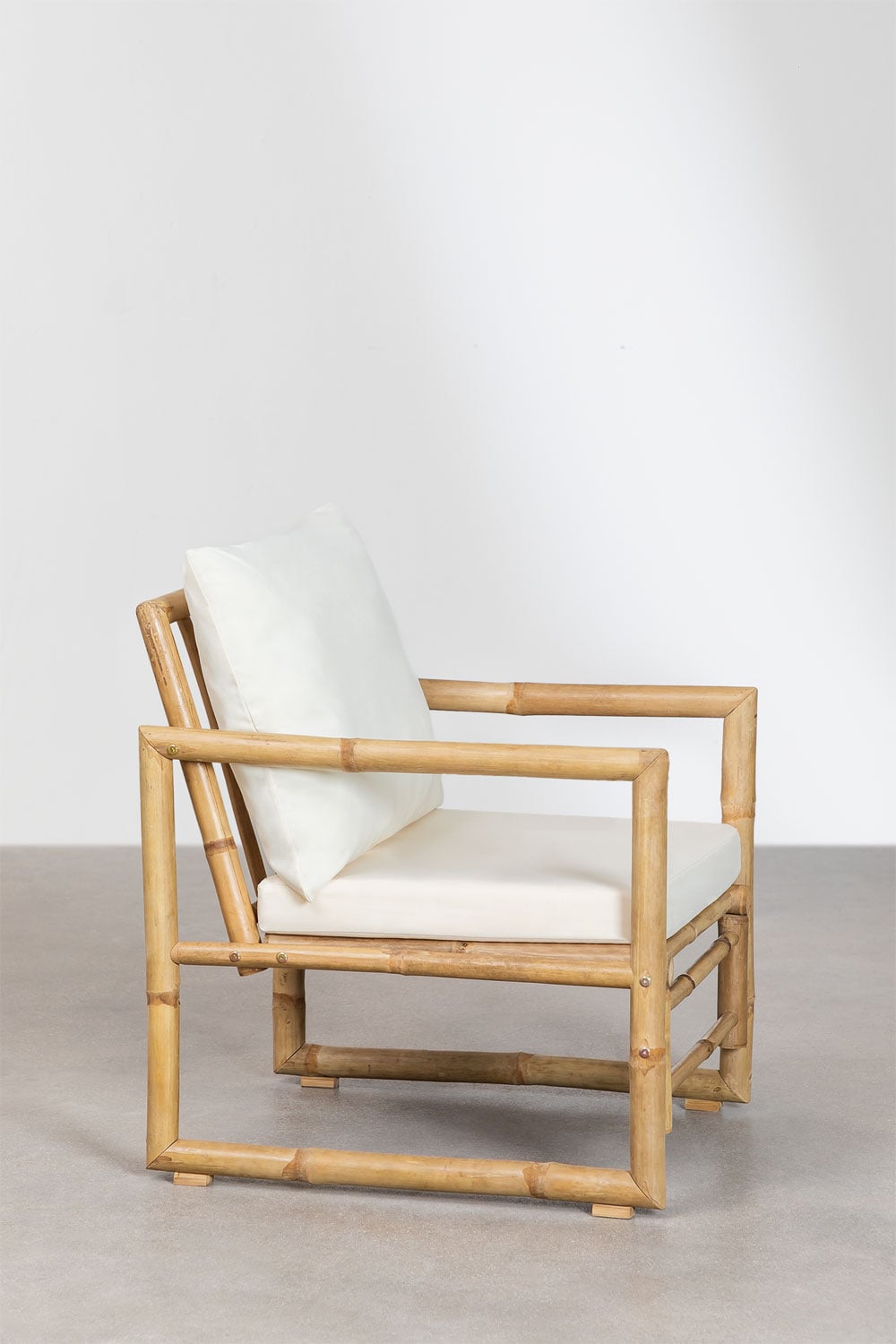 Armchair BAMBUNAS, natural bamboo