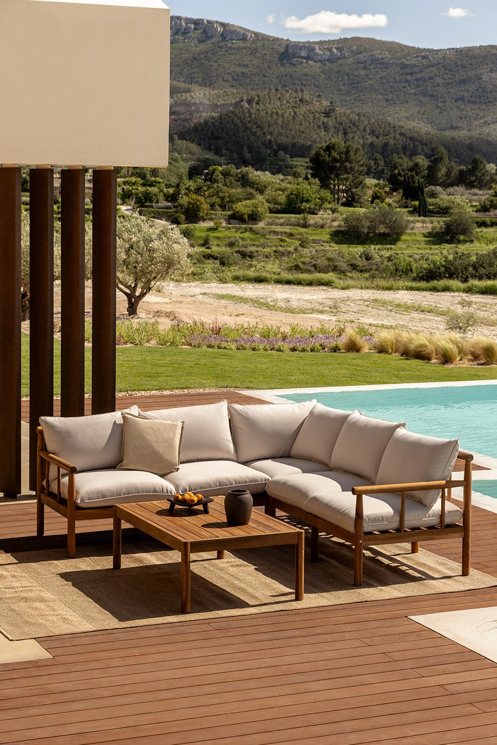 Kampinė sofa OAKANO, 5 vietų
