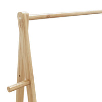 Drabužių kabykla su lentynomis/ratukais, 132x45,5x155,5cm - Namų Idėja
