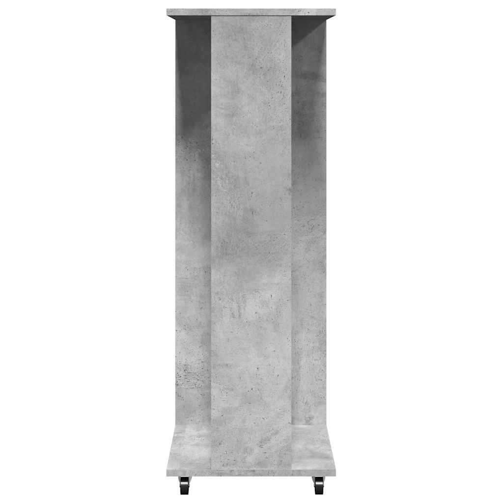 Drabužių spinta su ratukais, betono, 102x38x110cm, mediena - Namų Idėja