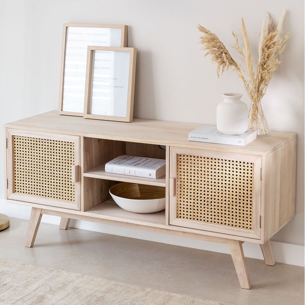 TV spintelė RELDU DANDIA, paulovnija+ratanas