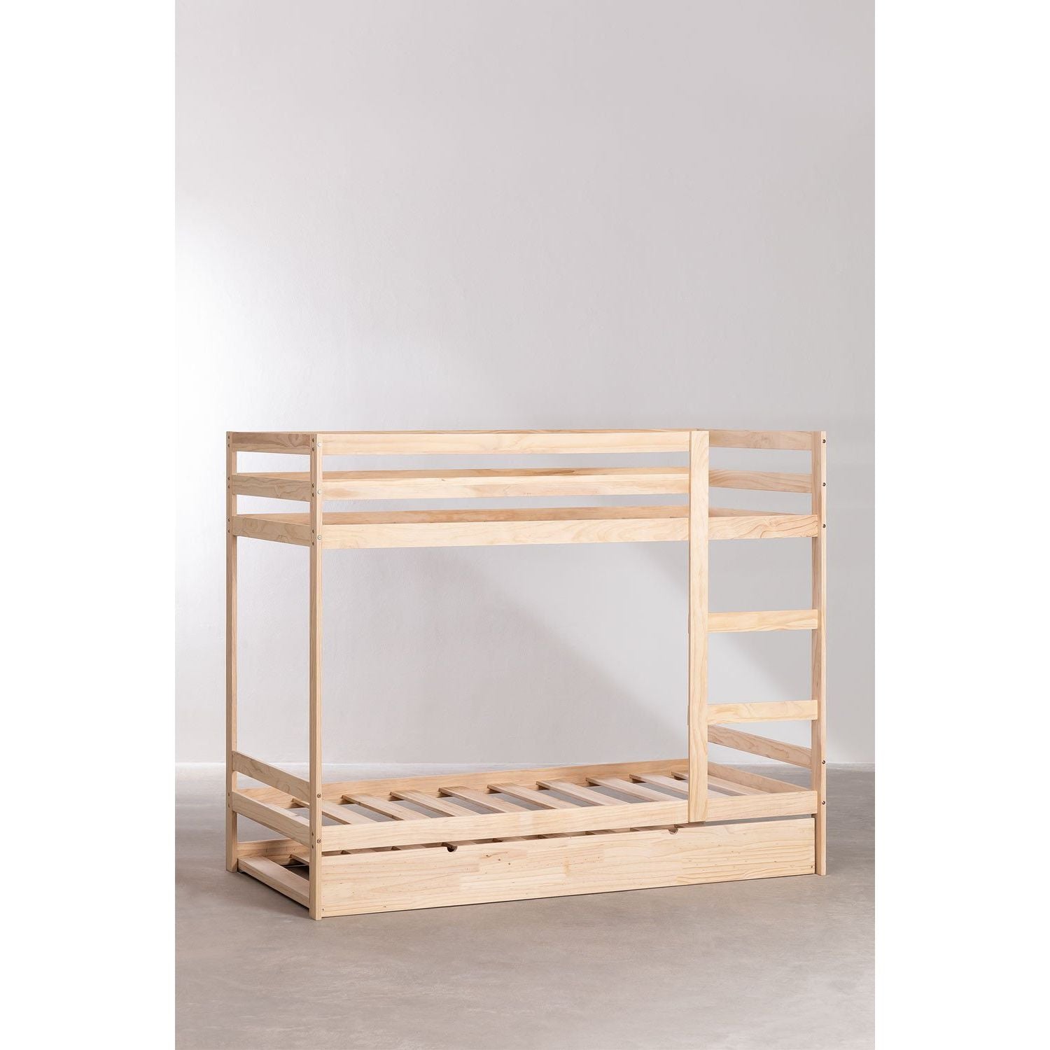 Medinė, dviaukštė lova COALA, 90 cm., pušies mediena