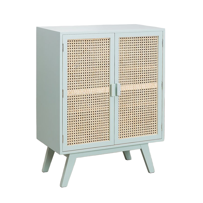 Chest of drawers RELDU CENDEA, paulownia+rattan
