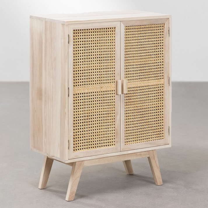 Spintelė RELDU, 2 durys, ratanas