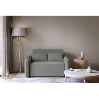 Sofa-lova DUELIA, tamsiai pilka šenilas