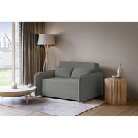 Sofa-lova DUELIA, tamsiai pilka šenilas