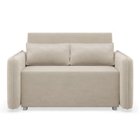 Sofa-lova DUELIA, smėlinė šenilas