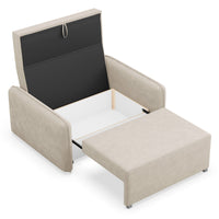 Sofa-lova DUELIA, smėlinė šenilas