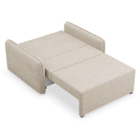 Sofa-lova DUELIA, smėlinė šenilas