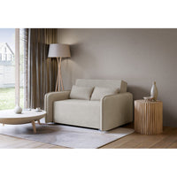 Sofa-lova DUELIA, smėlinė šenilas