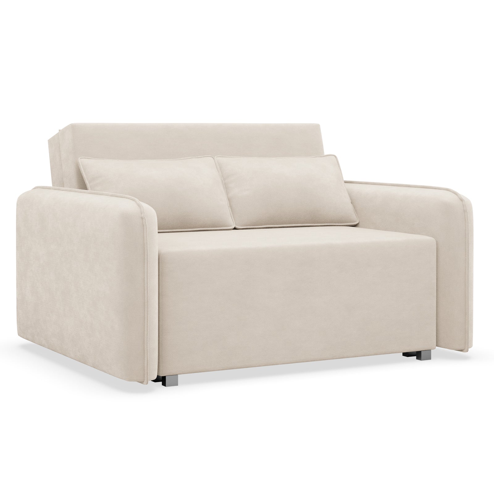 Sofa-lova DUELIA, šviesiai smėlinė šenilas