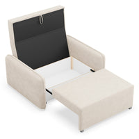 Sofa-lova DUELIA, šviesiai smėlinė šenilas