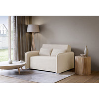 Sofa-lova DUELIA, šviesiai smėlinė šenilas