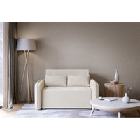 Sofa-lova DUELIA, šviesiai smėlinė šenilas