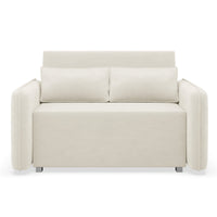 Sofa-lova DUELIA, kreminė šenilas
