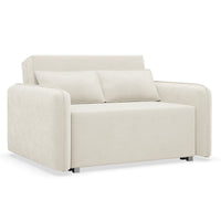 Sofa-lova DUELIA, kreminė šenilas
