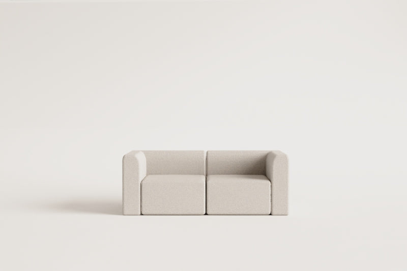 Dviejų dalių modulinė sofa FILA, teddy audinys