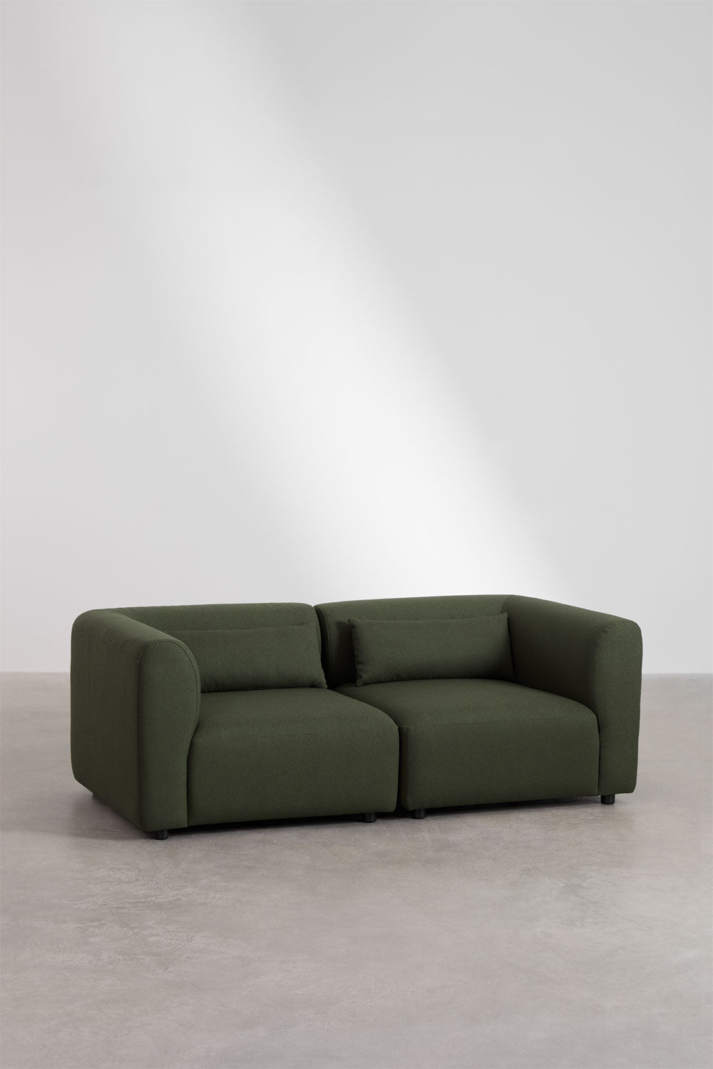 Dviejų dalių modulinė sofa FILA, žalia, teddy