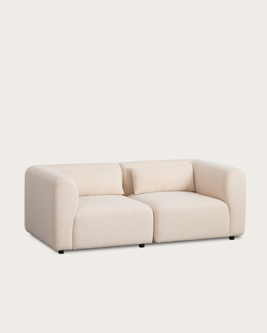 Dviejų dalių modulinė sofa FILA, žalia, teddy