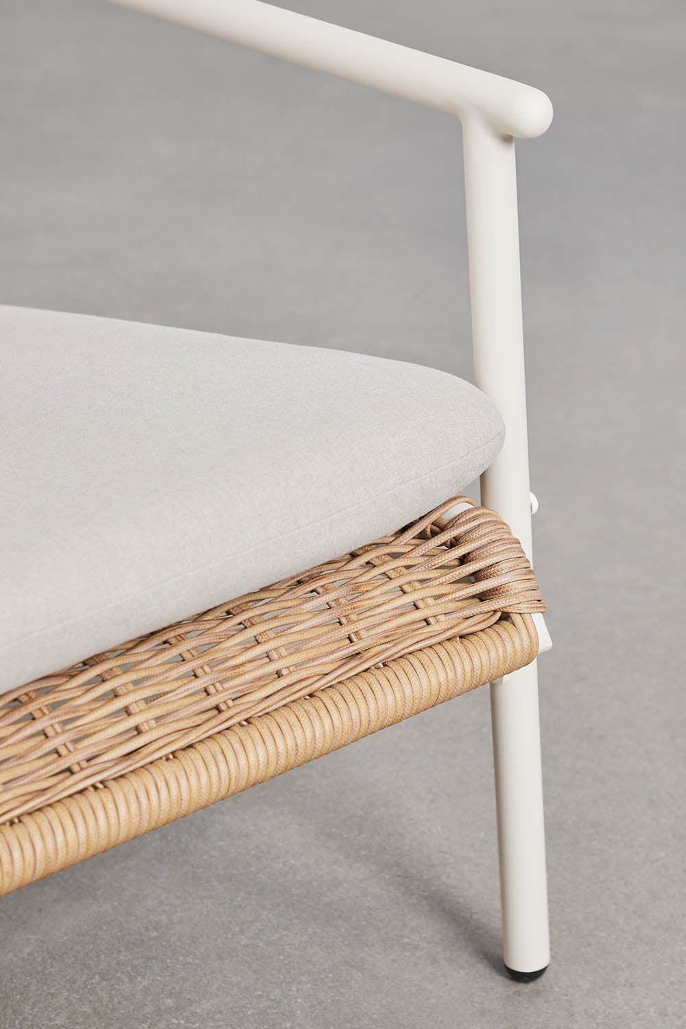 Dvivietė lauko sofa RATANO, ratanas, balta