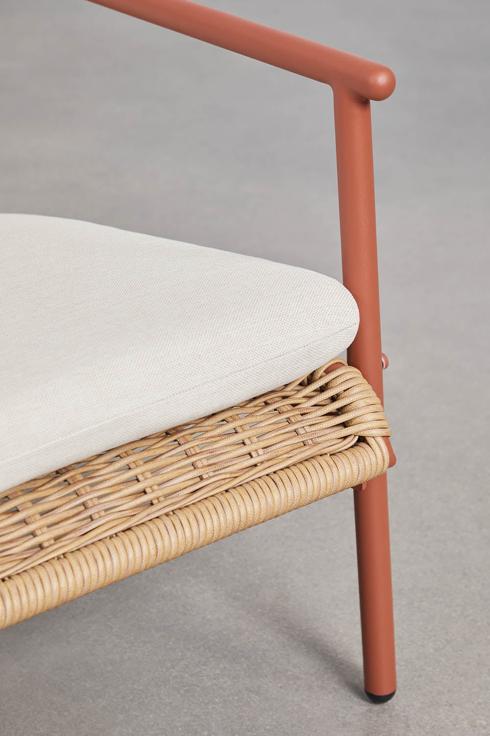 Dvivietė lauko sofa RATANO, ratanas, terakota