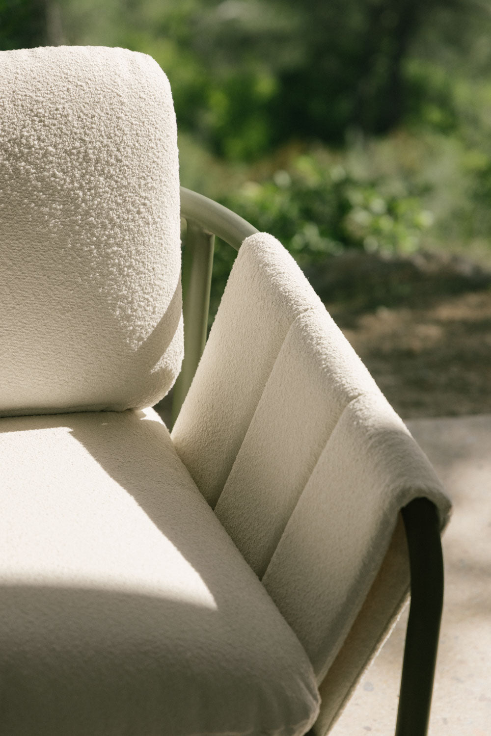 Dvivietė lauko sofa ZUNIKA, audinys, alyvuota žalia
