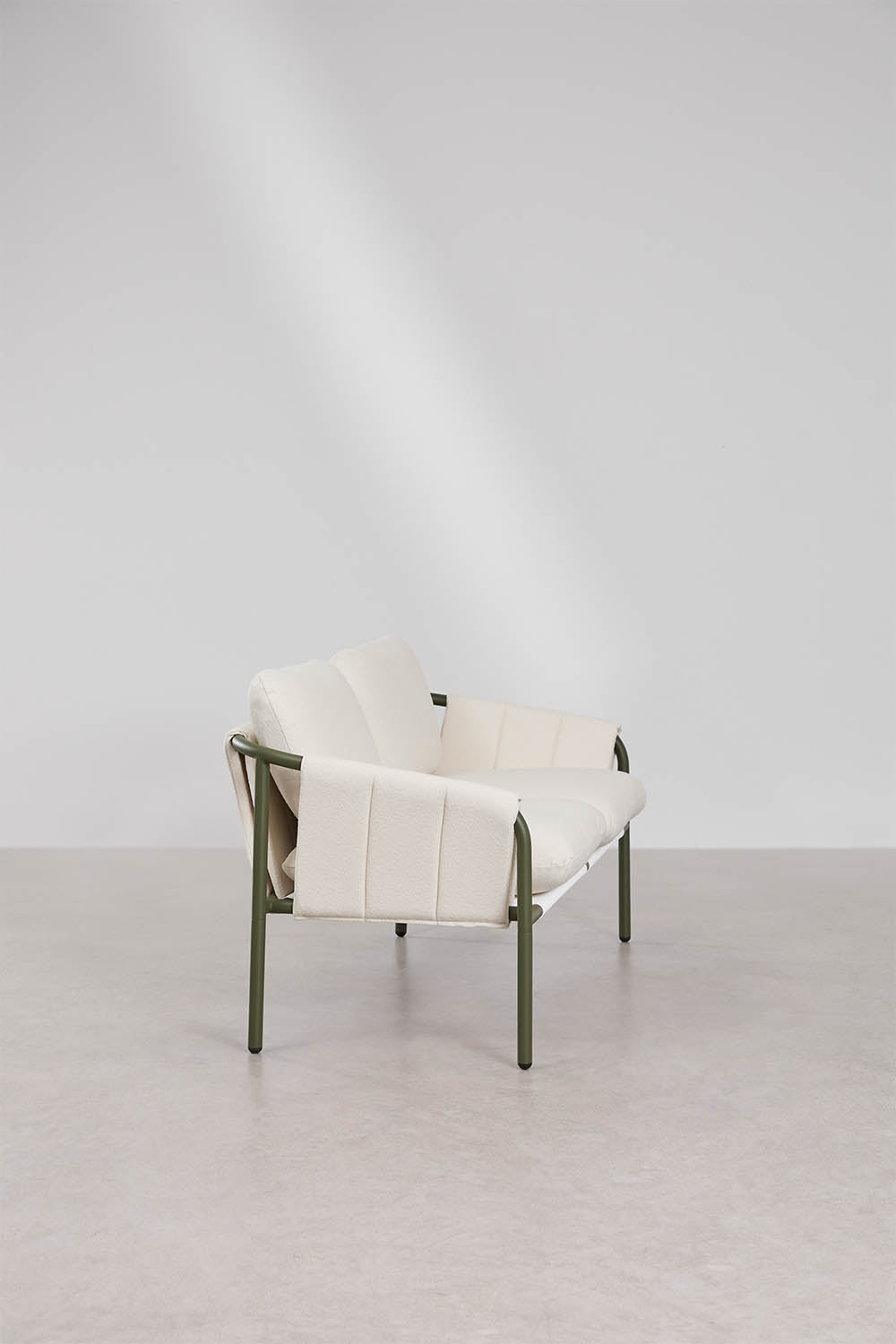 Dvivietė lauko sofa ZUNIKA, audinys, alyvuota žalia