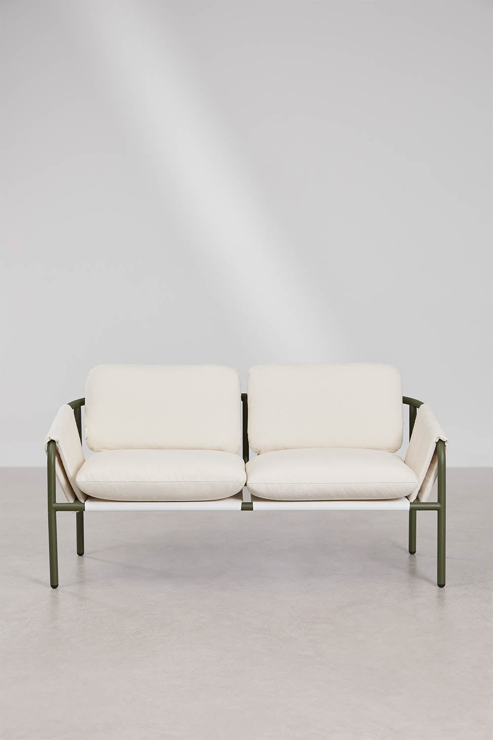 Dvivietė lauko sofa ZUNIKA, audinys, alyvuota žalia