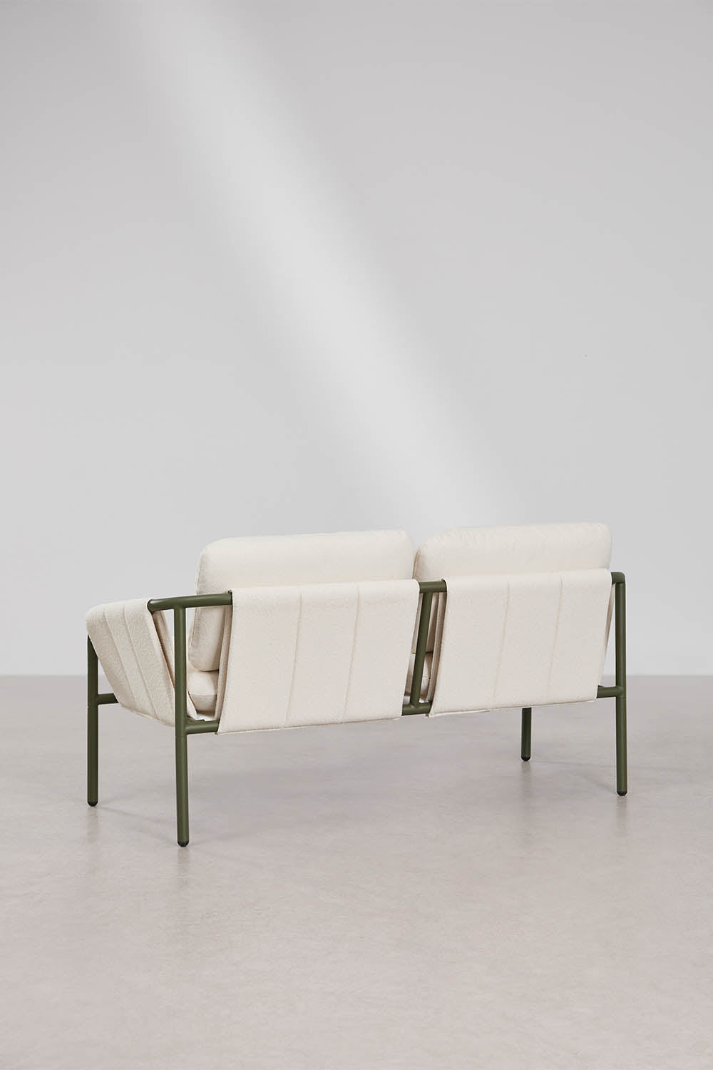 Dvivietė lauko sofa ZUNIKA, audinys, alyvuota žalia
