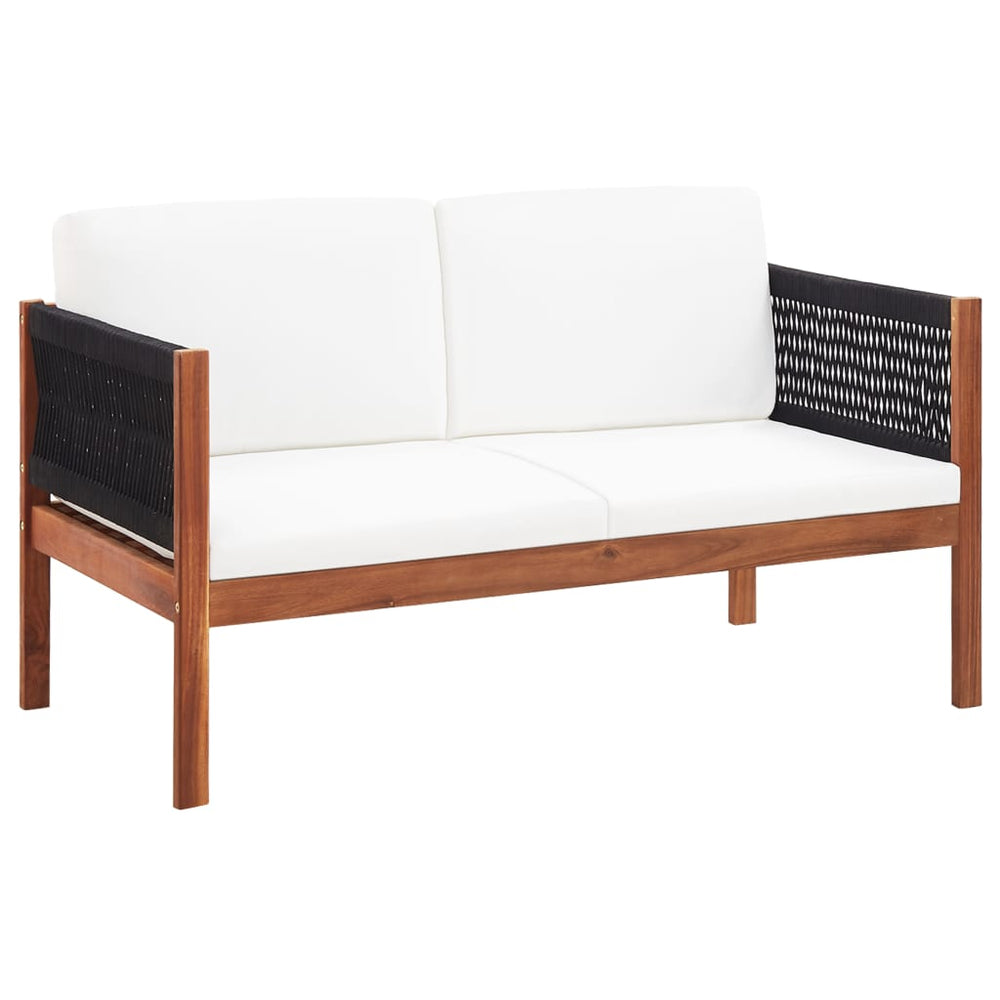 Dvivietė sodo sofa, akacijos medienos masyvas - Namų Idėja
